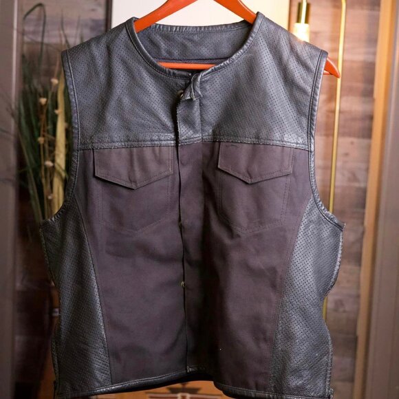 Eville Empire "Standard Issue" Motorcycle Vest - Picture 1 of 8